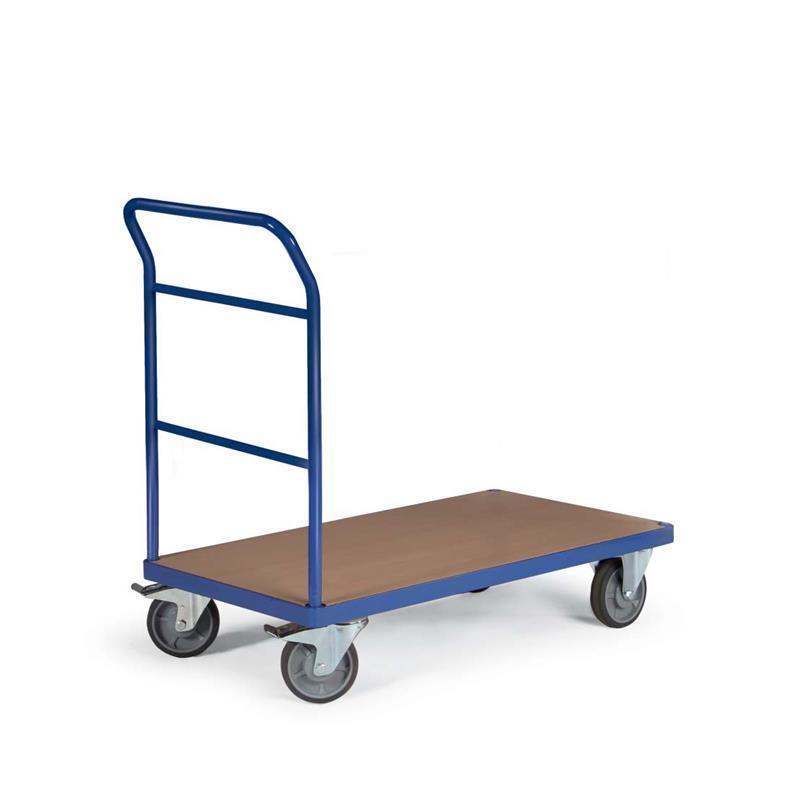 Trolley with platform for moving boxes