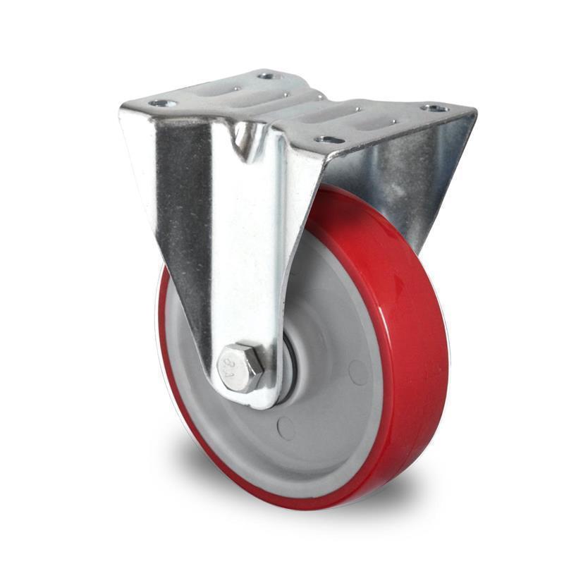 160 mm stabilno transportno kolo za avtomehanike in vulkanizerje in s krogličnim ležajem
