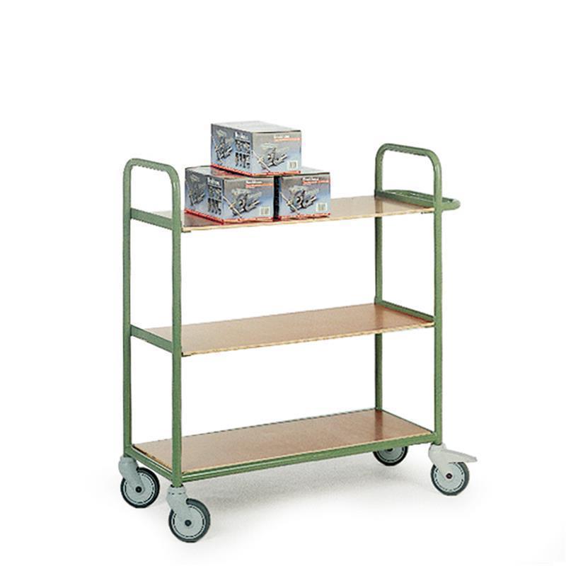 Mobile rack on wheels for factories