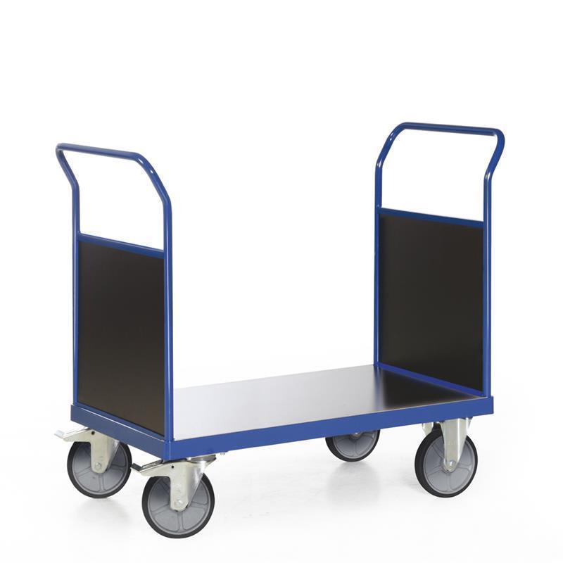 Push cart with raw material platform