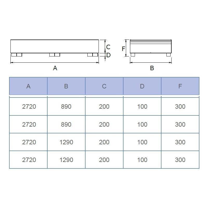 Catch basin for barrels (200 l) - elongated