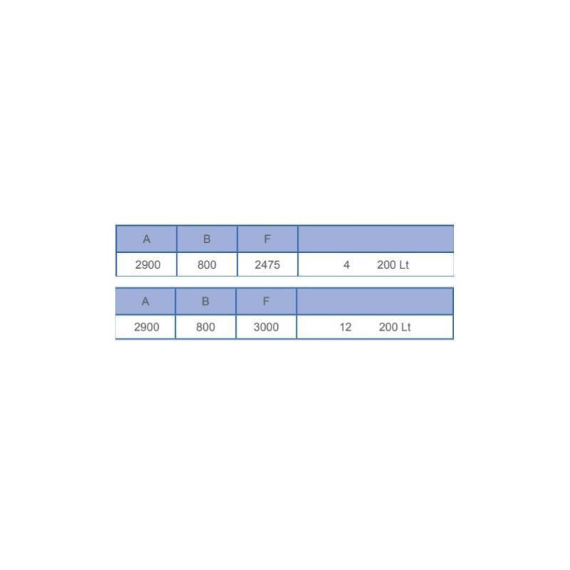 Shelf rack for barrels (200 l) - 12X barrel