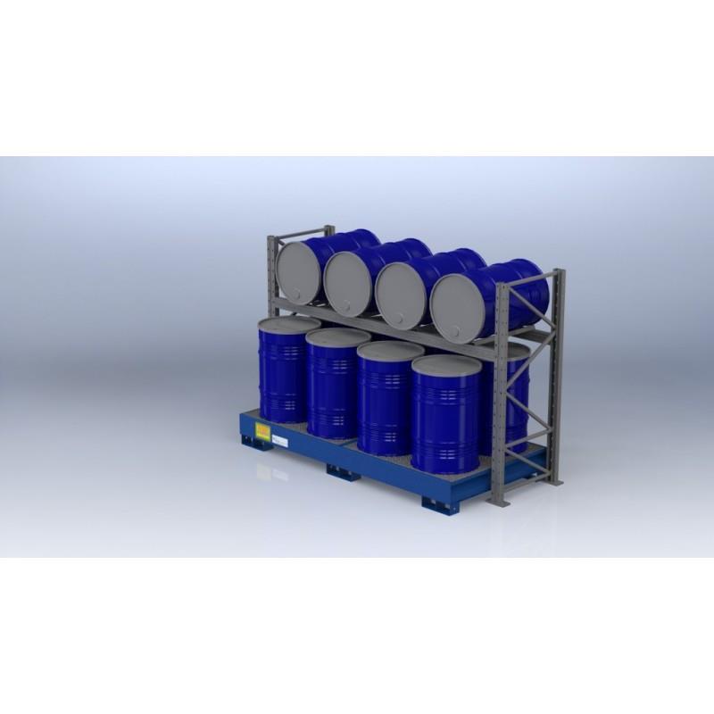 Shelf rack for barrels (200 l) - 12X barrel