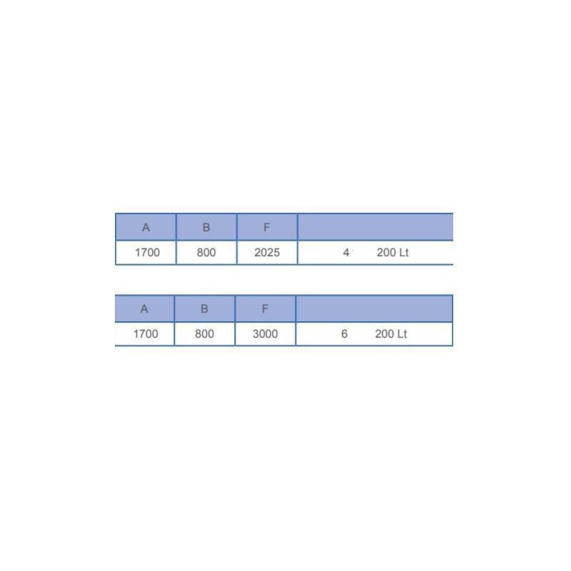 Shelf rack for barrels (200 l) - 6X barrel