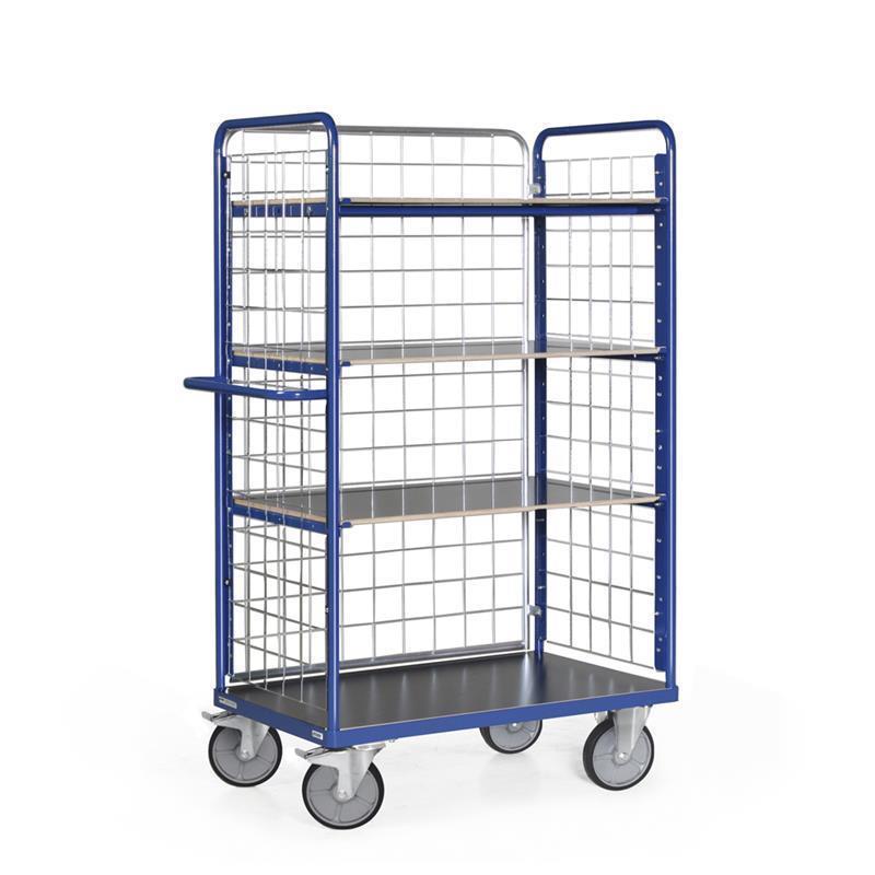 Hand cart with mesh sides