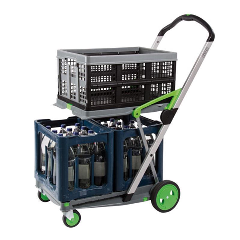 Hand cart for plastic boxes