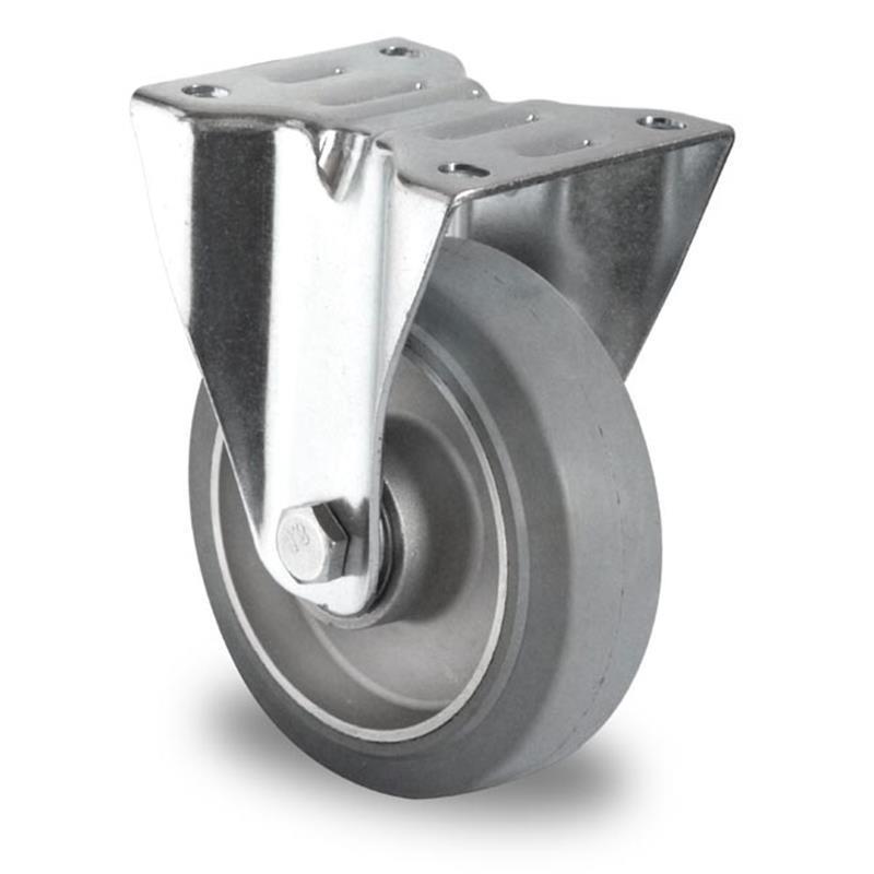 125 mm stable transport wheel for paint shop trolleys with ball bearing