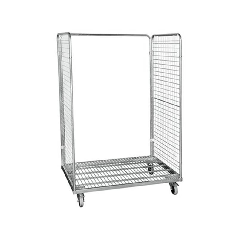 Transport cart with wire fence