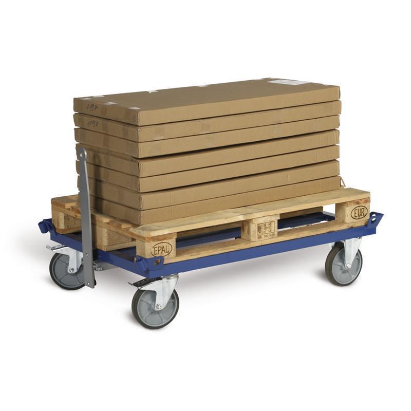 Transport supply trolley for pallets