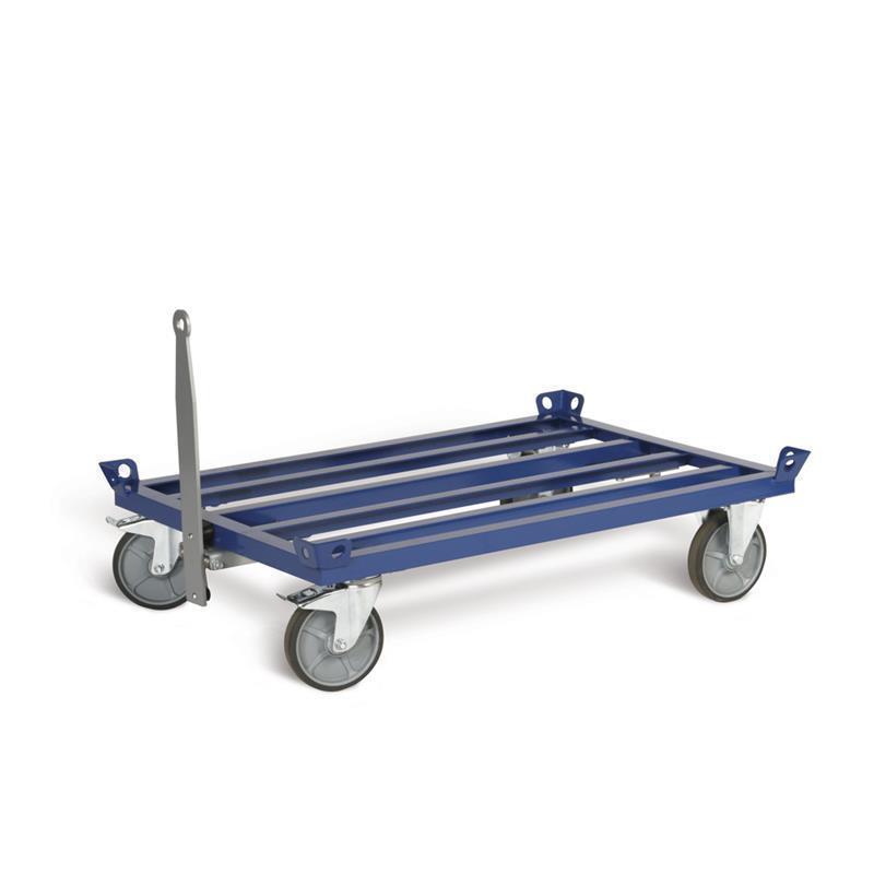 Transport supply trolley for pallets