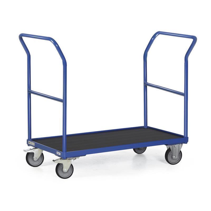 Transport freight trolley with platform