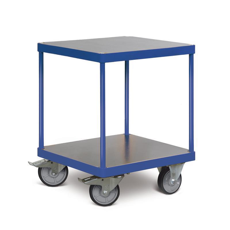Cart with shelves for storage