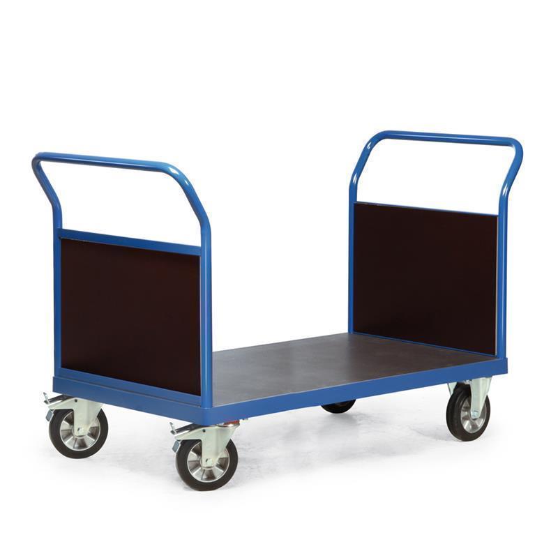 Single-level cart on wheels