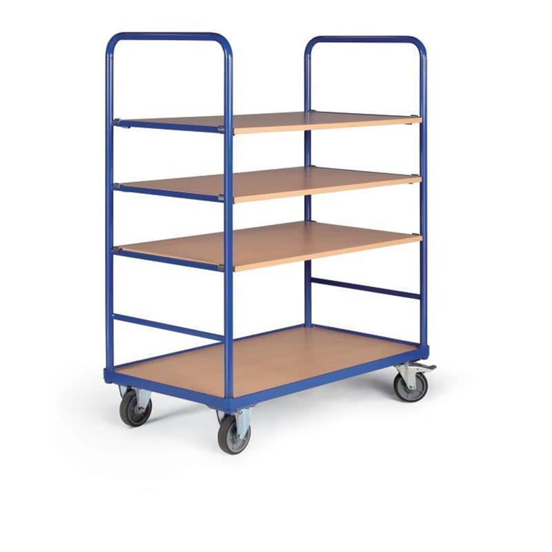 Cart with floors for storage process