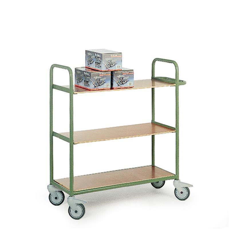 Cart with shelves for safe movements