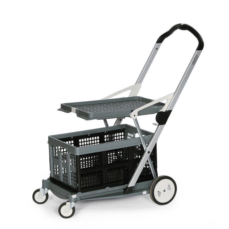 Cart for moving plastic boxes