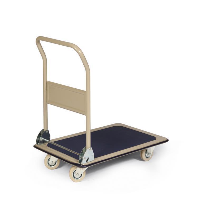 Foldable trolley with platform