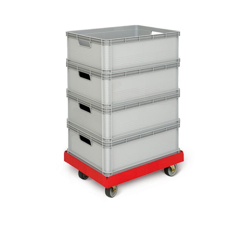 Box plastic cart for flow of goods