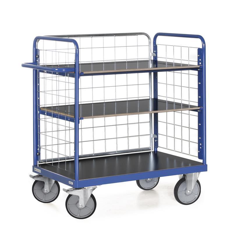 Wire storage cart for loading