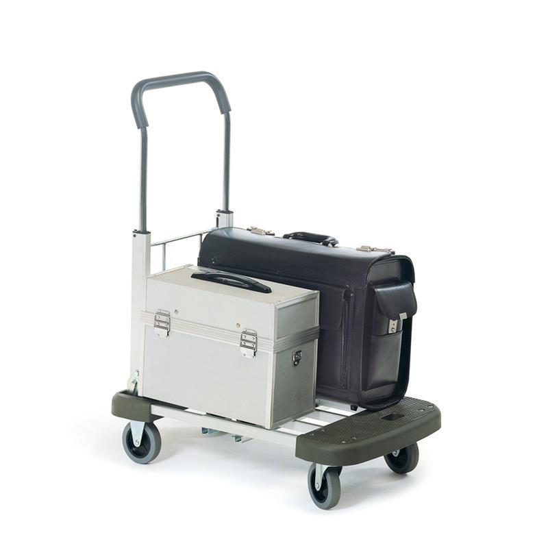 Foldable flat hand trolley