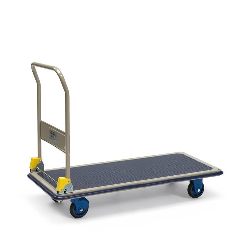 Foldable flat transport trolley