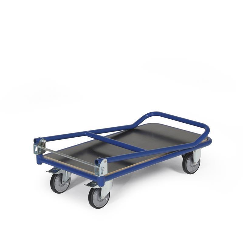 Foldable transport platform trolley