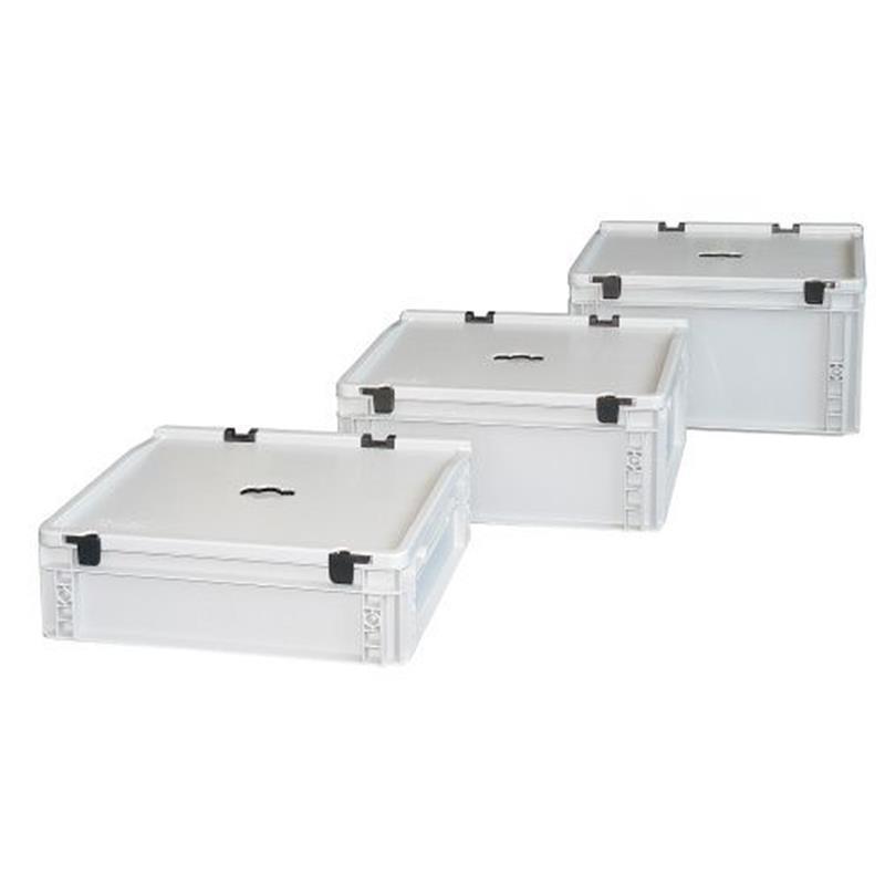 Special plastic boxes for collecting batteries