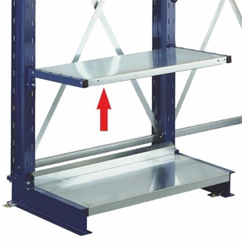 Shelf between the arms