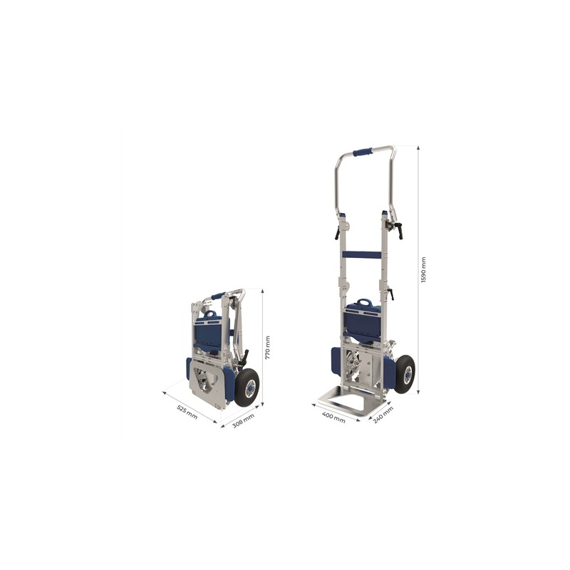 Lépcsőn mozgó elektromos kocsi