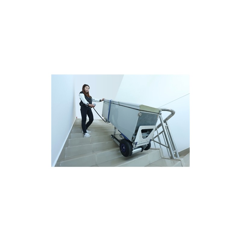 Lépcsőn mozgó motoros kocsi