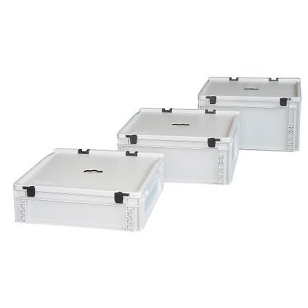 Special plastic boxes for collecting batteries