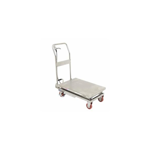 INOX škarjasta dvižna miza za kuhinje HACCP
