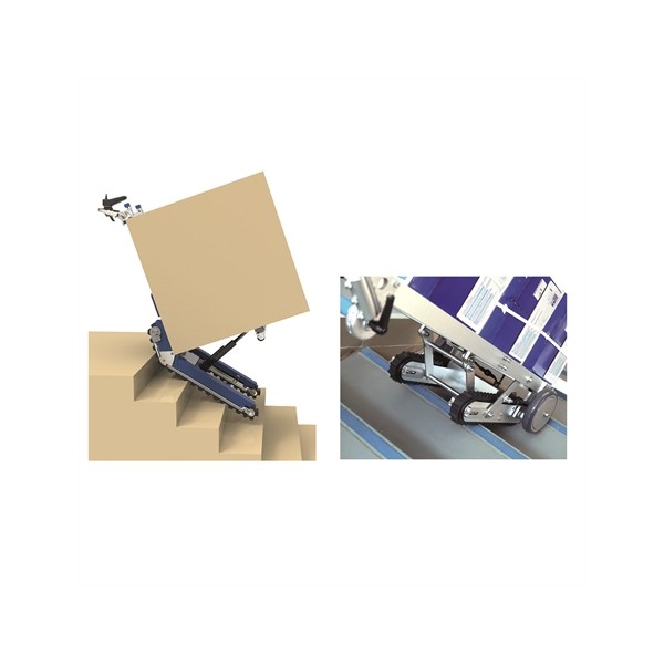 Nehéz rakományok lépcsőn való szállító kocsi