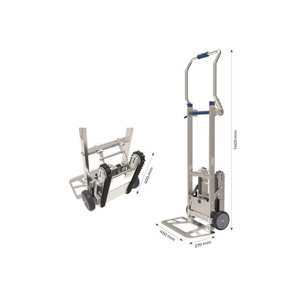 Hordozható elektromos lépcsőjáró kocsi