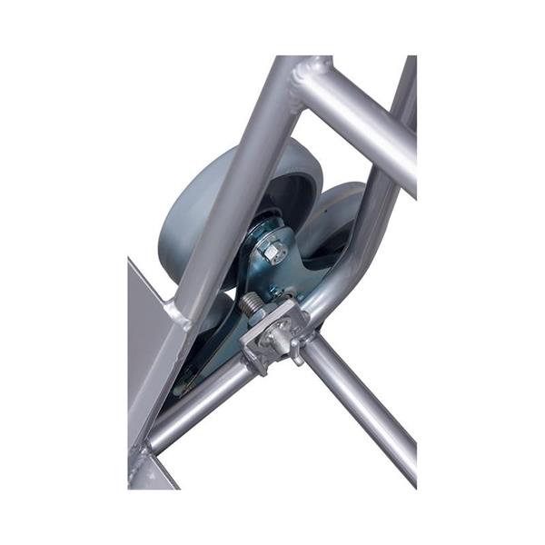 Alu kolica za stepenice sa potporama, kopča za točkove