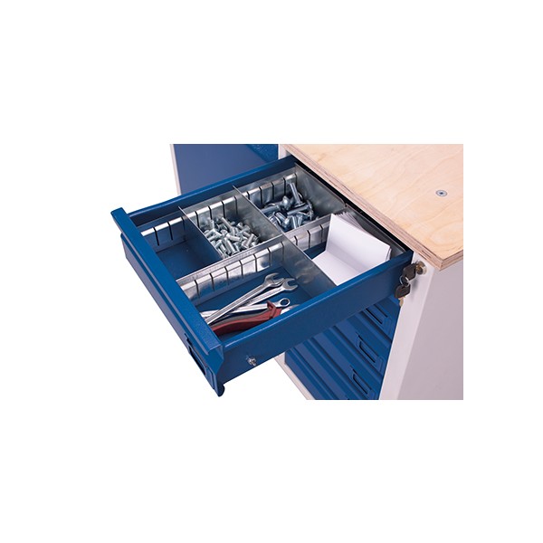 Dividing rail for drawers