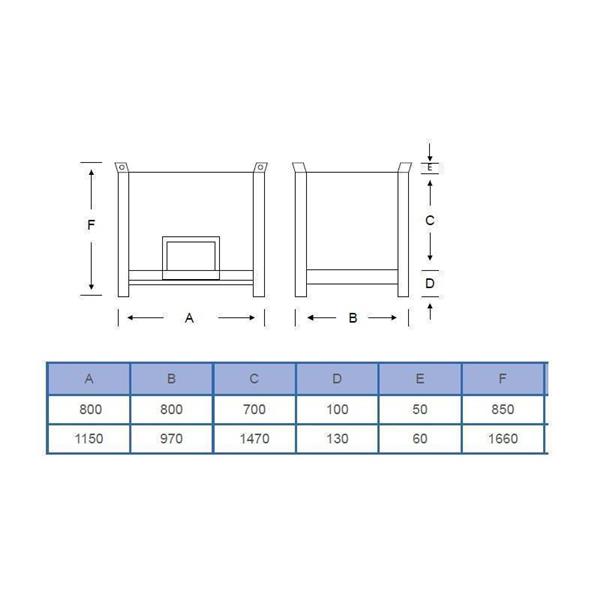 Industrial container with bottom opening