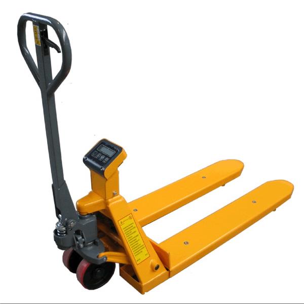 Ročni paletni viličar s tehnico - premium.