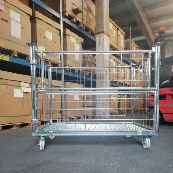 Premični mrežasti jekleni zabojnik
