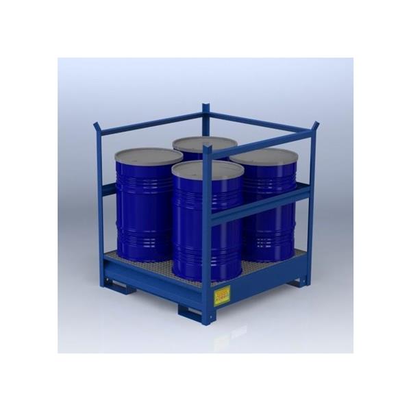 Prestrezna lovilna kadica z oporo za višinsko nalaganje
