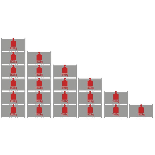 Tágas nagy fém tároló a nyersanyagokhoz