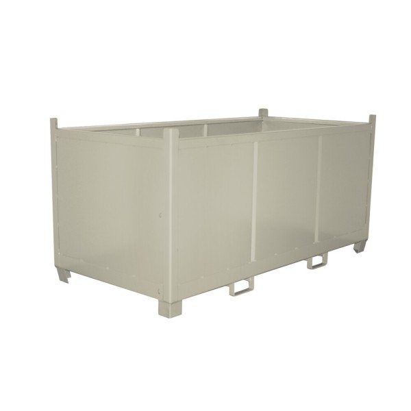 Tágas nagy fém tároló a nyersanyagokhoz