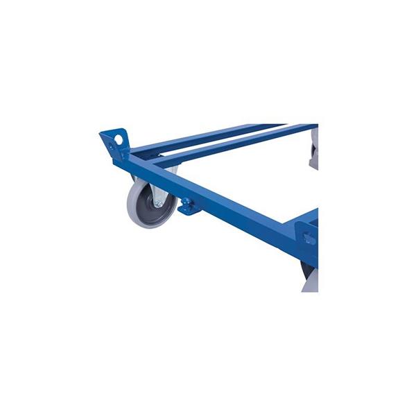 Rúd dugattyúval és vontatóhoroggal a raklap alaphoz