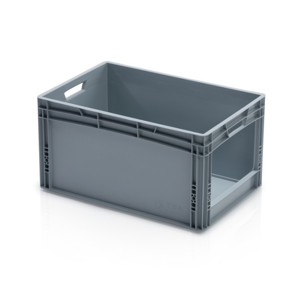 Spredaj odprti skladalni plastični zaboj: Anežka II
