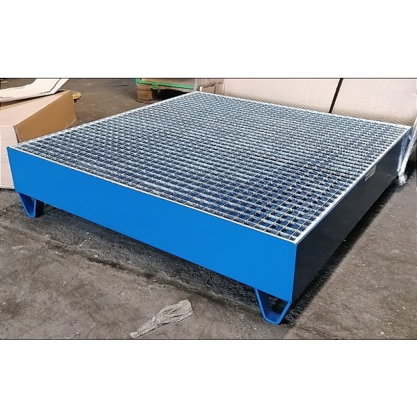 Stand for barrels with mesh tray for 4 barrels 200 l.