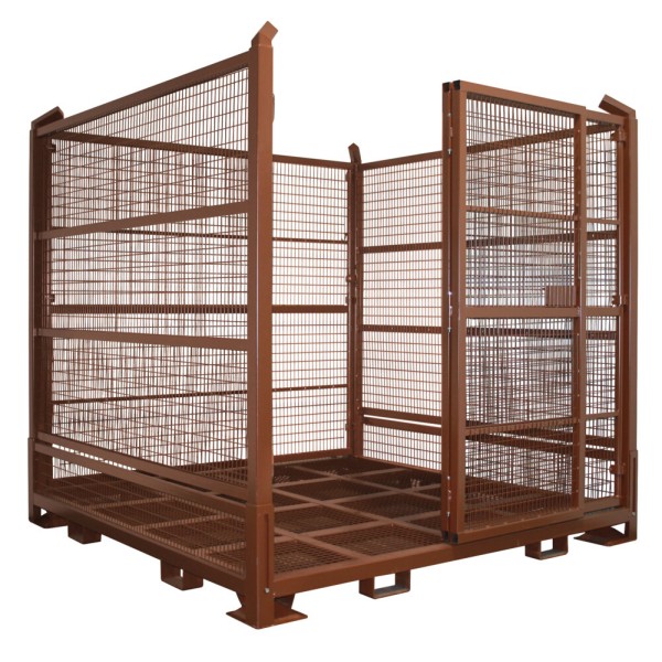 Veliki prostorni mrežasti zaboj za transport: zložljivi
