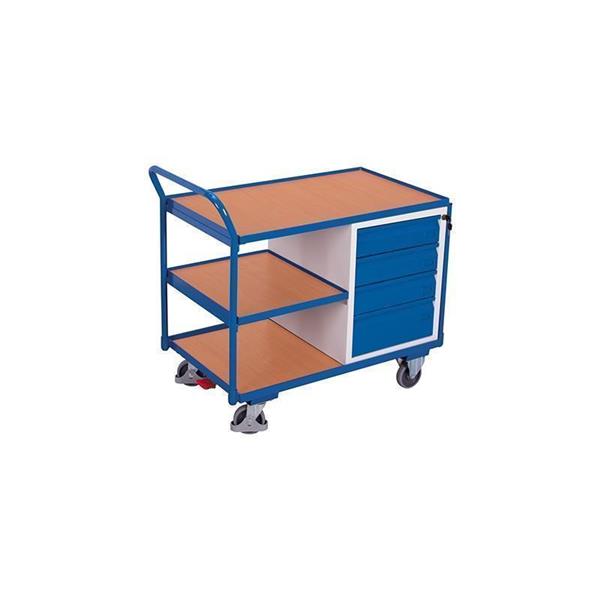 Műhely kocsi 3 polccal, zárható tárolás