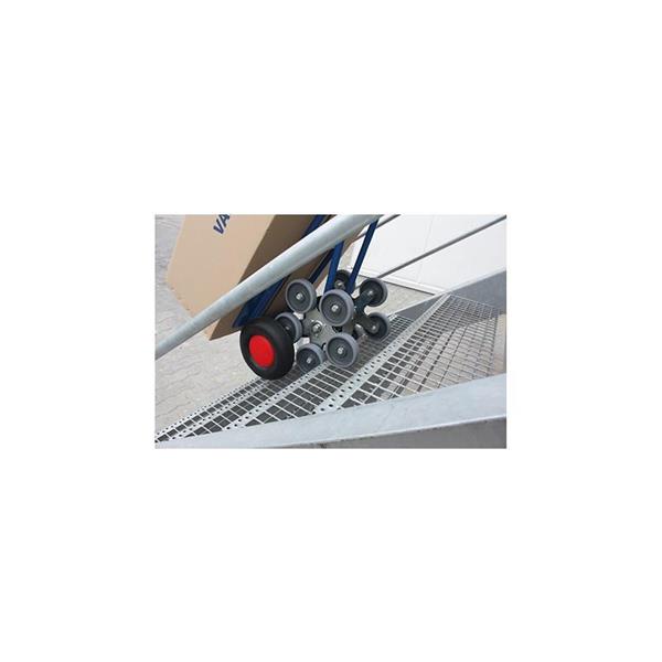 Voziček za stopnice z 2X petimi opornimi kolesi
