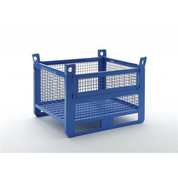 Wire mesh container with folding side (1500 Kg)