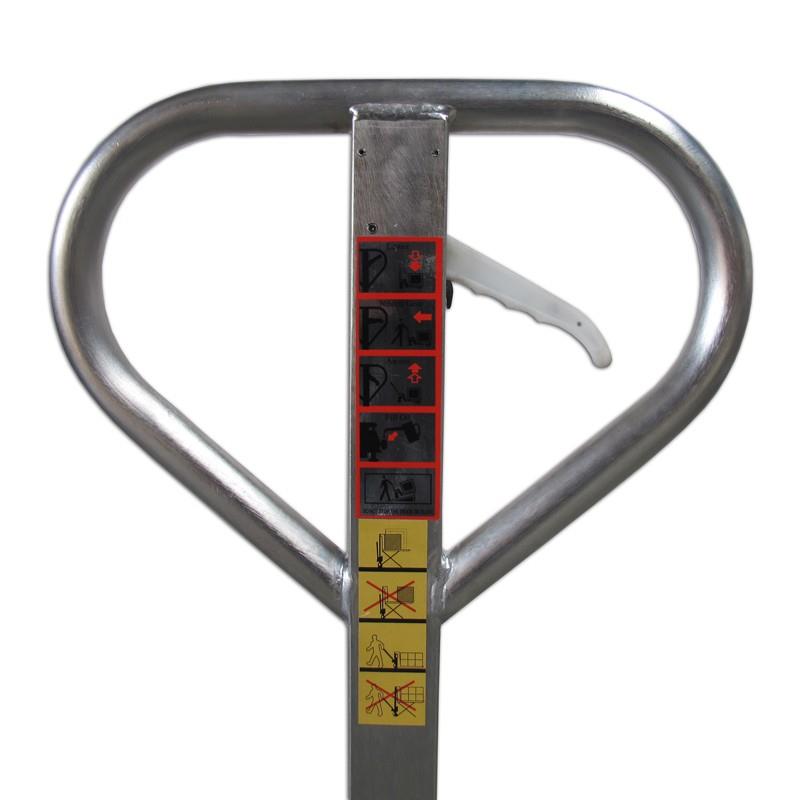 Škarjasti paletni viljuškar - inox.